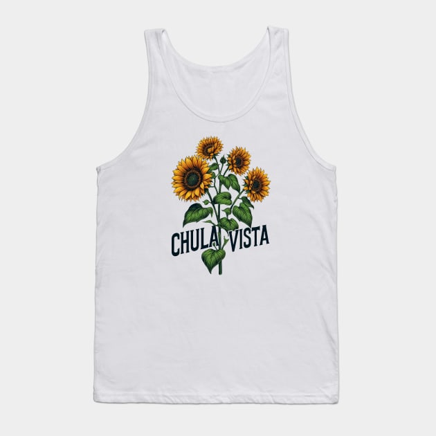 Chula Vista Sunflower Tank Top by Americansports